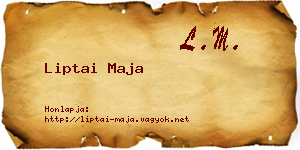 Liptai Maja névjegykártya